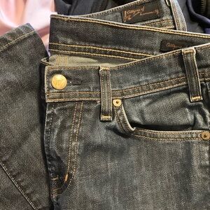 Citizens of Humanity Avedon #133 low Waist Dark Wash Denim Jeans Gold Hardware